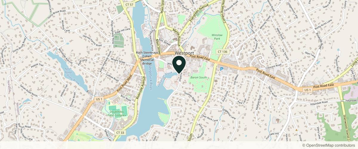 Map showing Dr. Boris Goldman, MD - Aesthetic Plastic Surgery Center in Bridgeport, Connecticut
