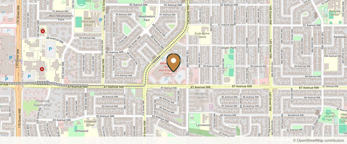 Map showing Dr Brandon Ball in Edmonton, Alberta