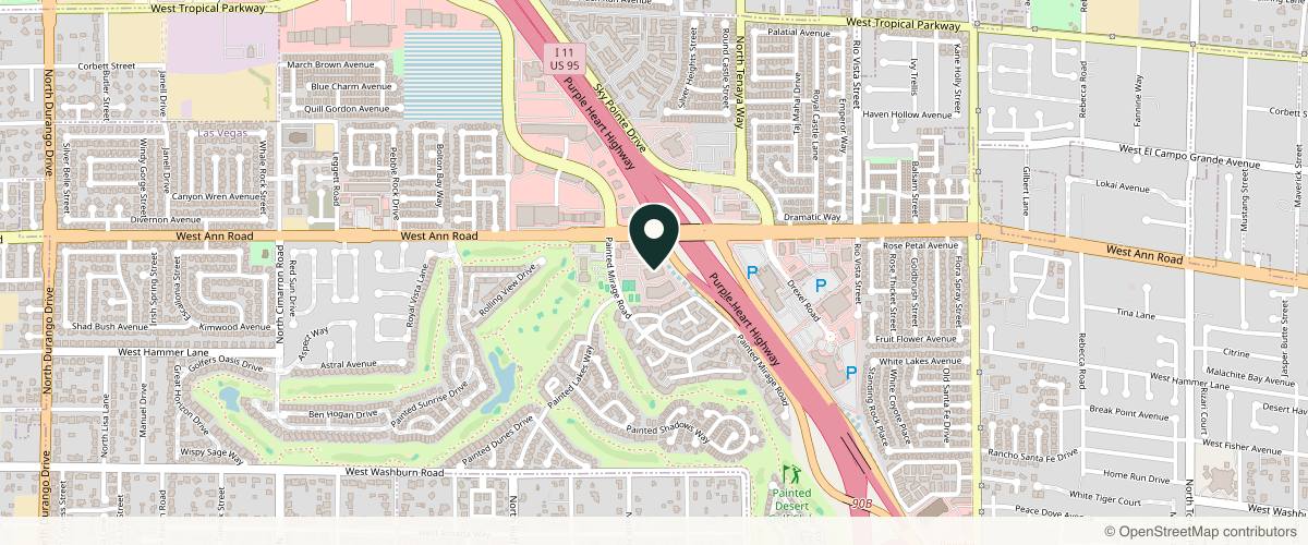 Map showing Dr. Brandon Reynolds, MD in Las Vegas, Nevada