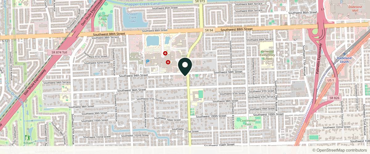 Map showing Dr. Carlos L. Wolf, MD in Miami, Florida