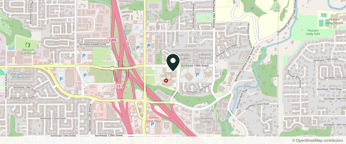 Map showing Dr. Cynthia D. Gray MD. PC. in Vancouver, Washington