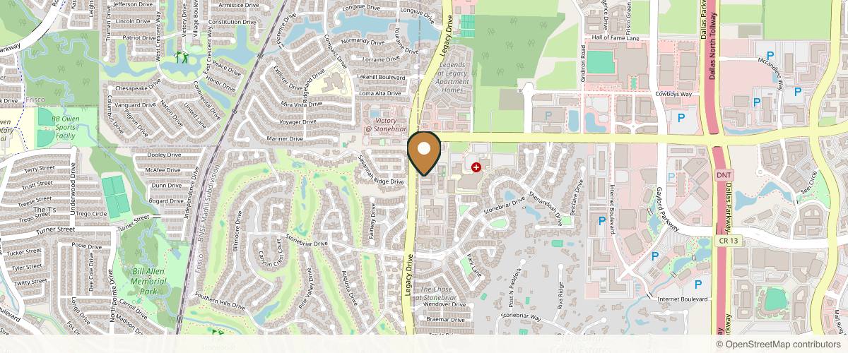 Map showing Dr. Dallas Robert Najera- Najera Plastic Surgery in Frisco, Texas
