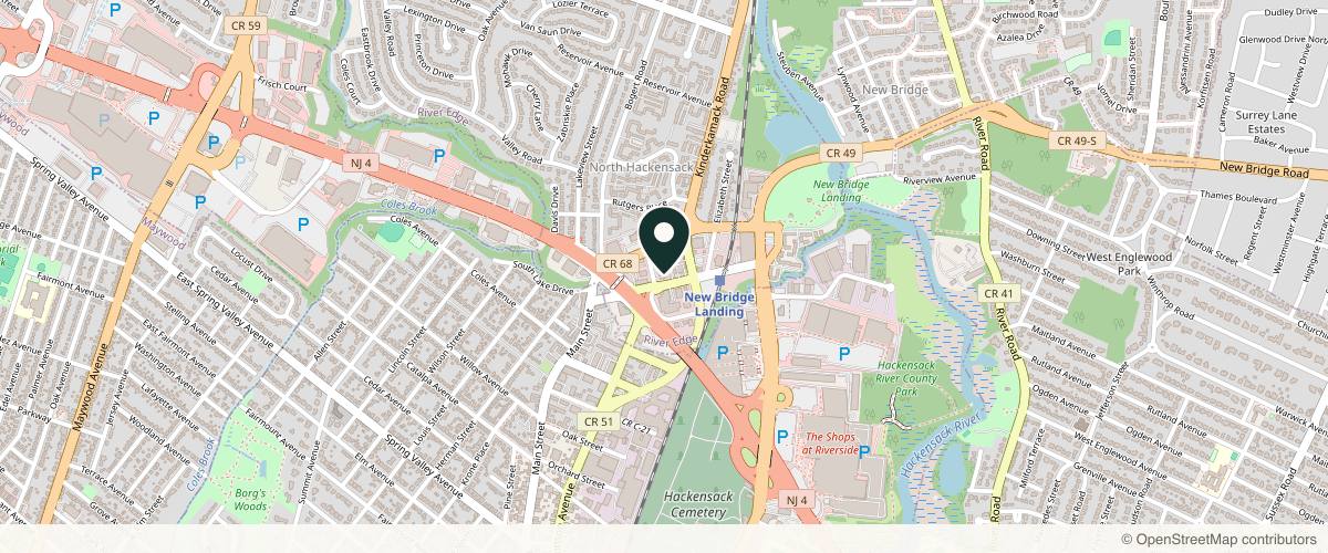 Map showing Dr. Dan Landmann - Cosmetic & Reconstructive Eyelid Surgery in Paramus, New Jersey
