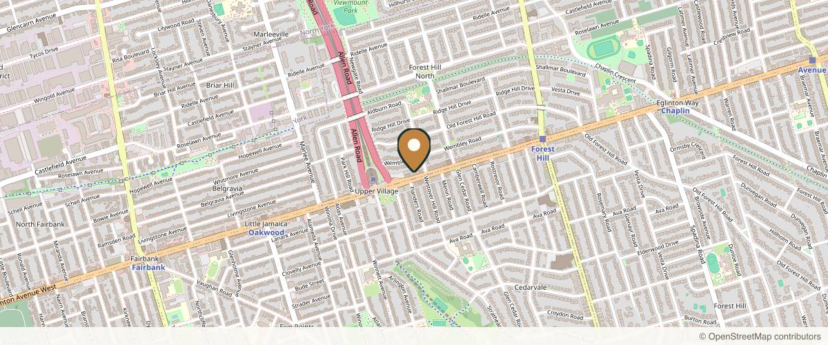 Map showing Dr David Boudana | Toronto Plastic Surgeon | Breast Augmentation in Toronto, Abdominoplasty / Tummy Tuck | Cosmetic Surgery in Toronto, Ontario