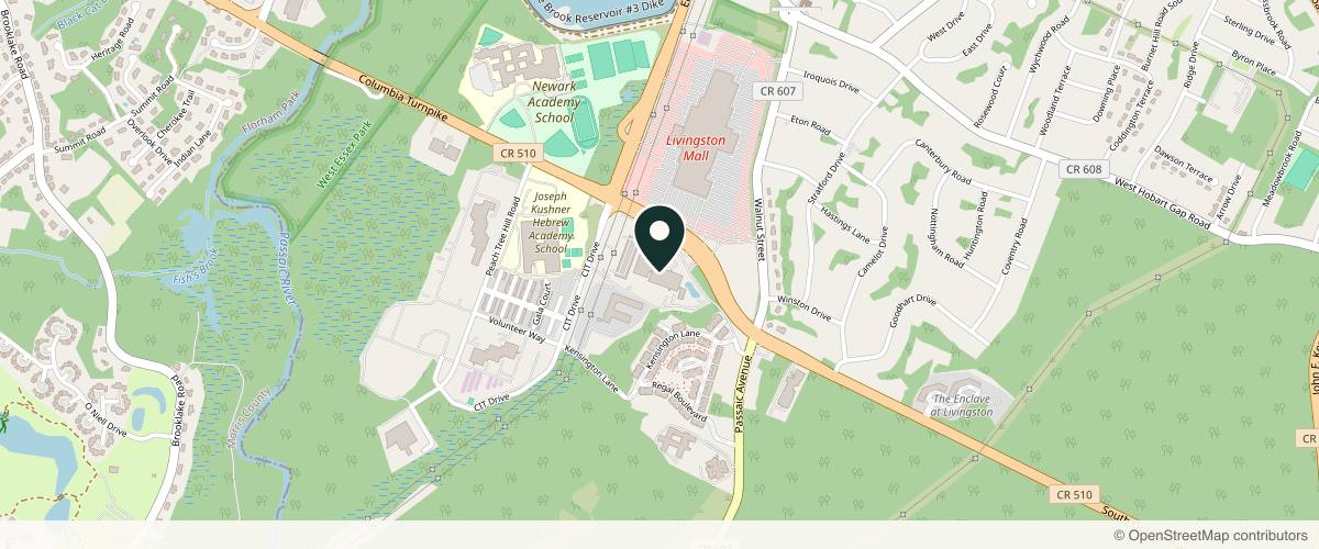 Map showing Dr. Dean R. Cerio in Morristown, New Jersey
