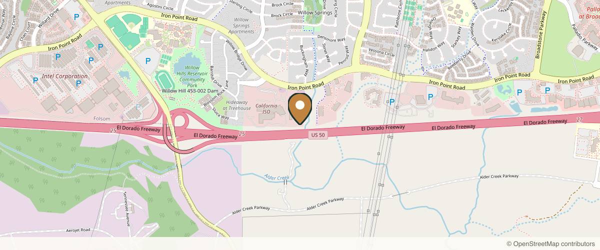 Map showing Dr. Drew Davis, MD – Plastic Surgery in Sacramento, California