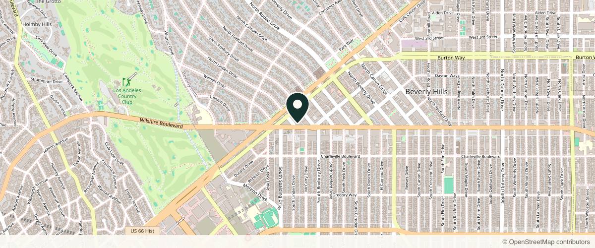 Map showing Dr. Ehsan Azimi - Dermatology and Laser of Beverly Hills in Beverly Hills, California