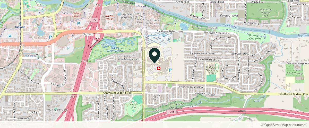 Map showing Dr Emily Hu | Artista Surgery & Aesthetics in Lake Oswego, Oregon