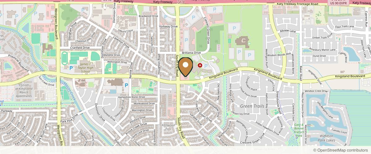 Map showing Dr. Erica Bartlett | Enchanted Beauty Plastic Surgery in Katy, Texas