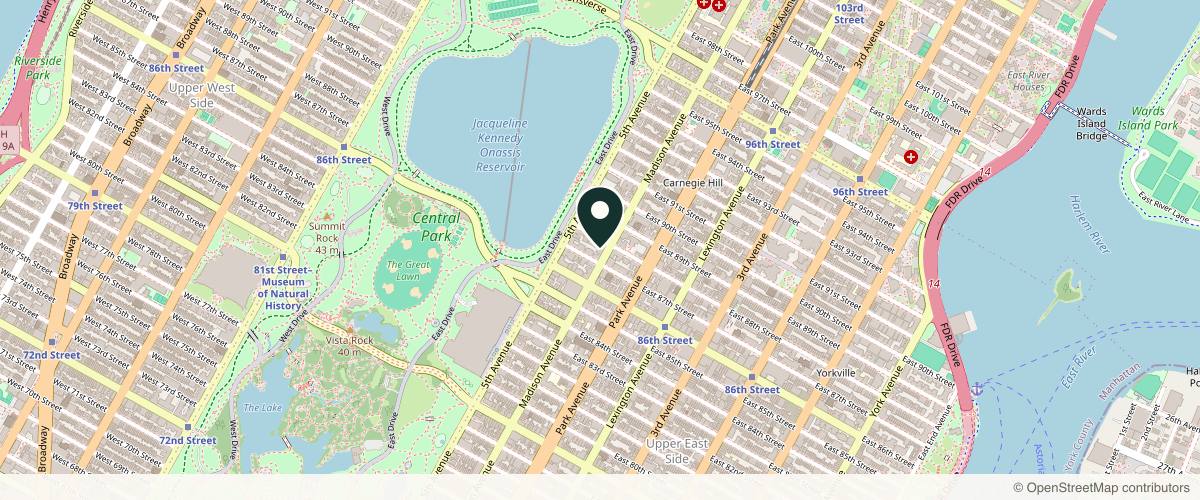 Map showing Dr. Eugene Zappi, MD Dermatologist in New York, New York
