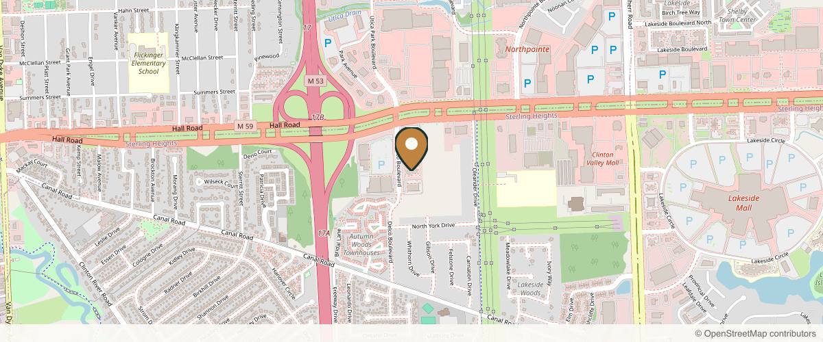 Map showing Dr. Faisal Al-Mufarrej in Detroit, Michigan