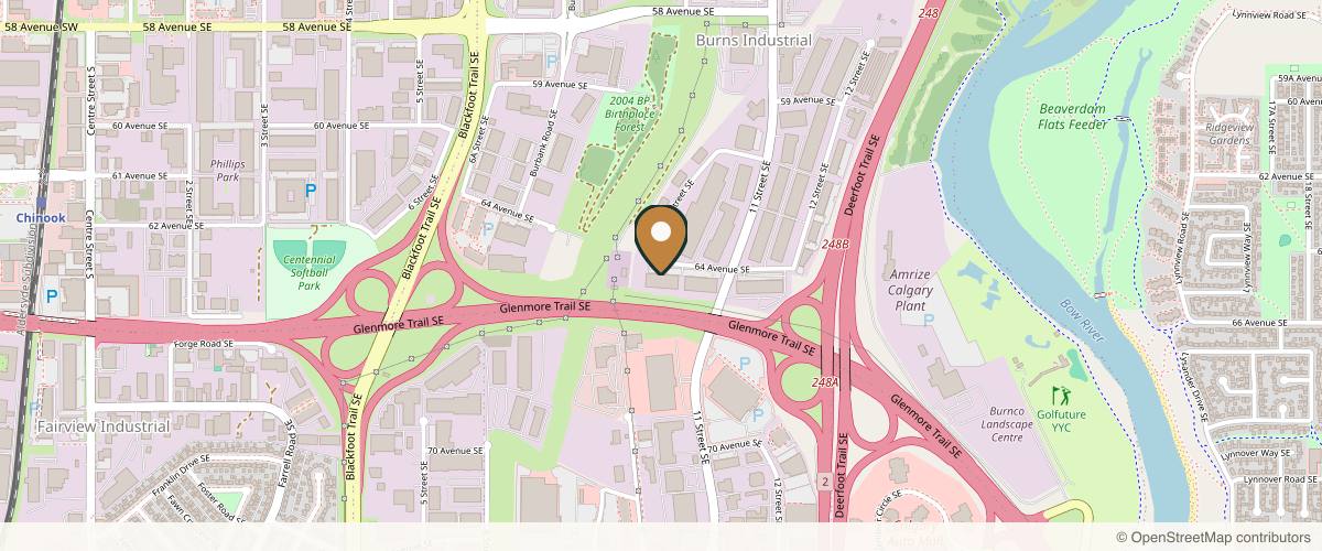 Map showing Dr. Farrah Yau, Plastic & Reconstructive Surgeon in Calgary, Alberta