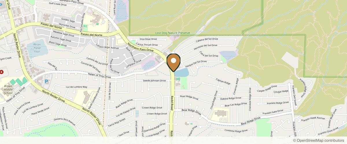 Map showing Dr. G - Marco A. Gonzalez, Plastic Surgeon El Paso in El Paso, Texas