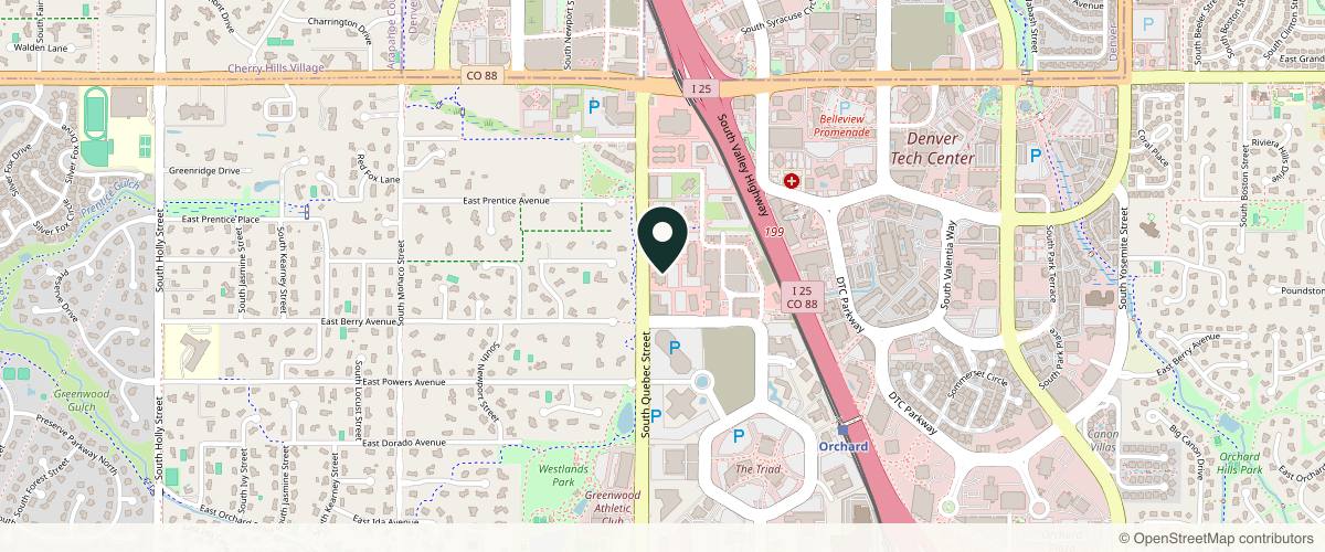 Map showing Dr. Geoffrey Kim MD in Denver, Colorado