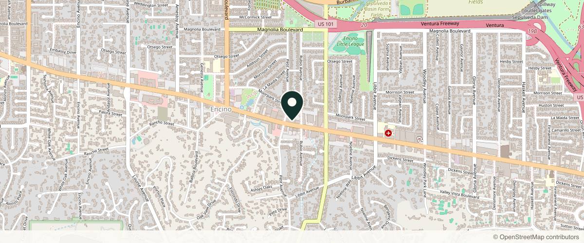 Map showing Dr. George H. Sanders in Santa Clarita, California