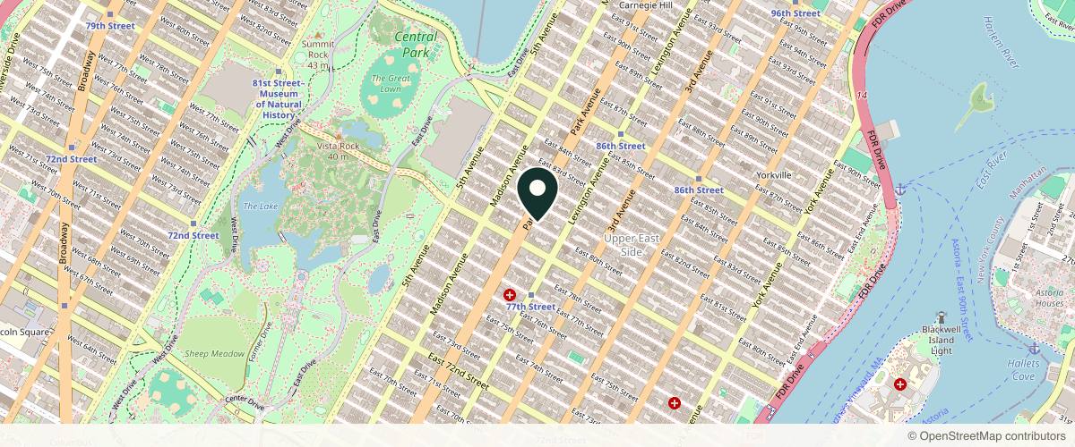 Map showing Dr. Grigoriy Mashkevich, MD in New York, New York