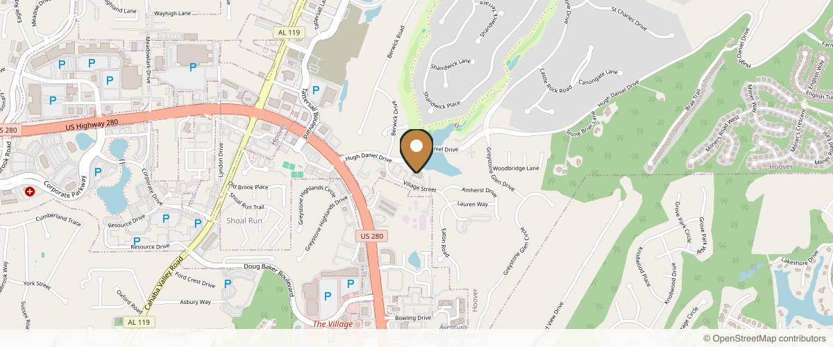Map showing Dr. J. Stephen Gunn, MD - Plastic Surgeon in Birmingham, Alabama