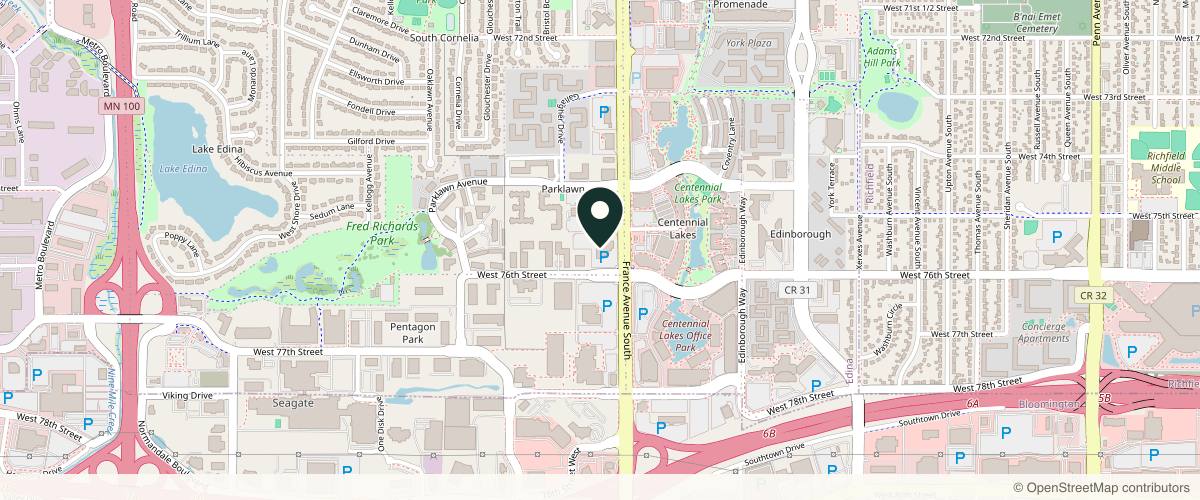 Map showing Dr. Jacqueline A. Luong in Edina, Minnesota