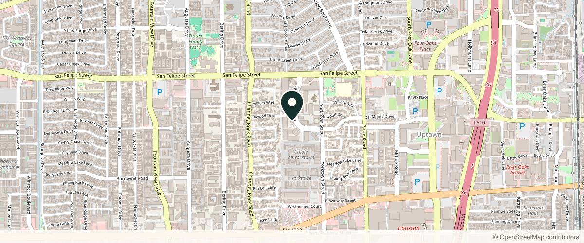 Map showing Dr. James Boynton – Boynton Plastic Surgery in Pearland, Texas
