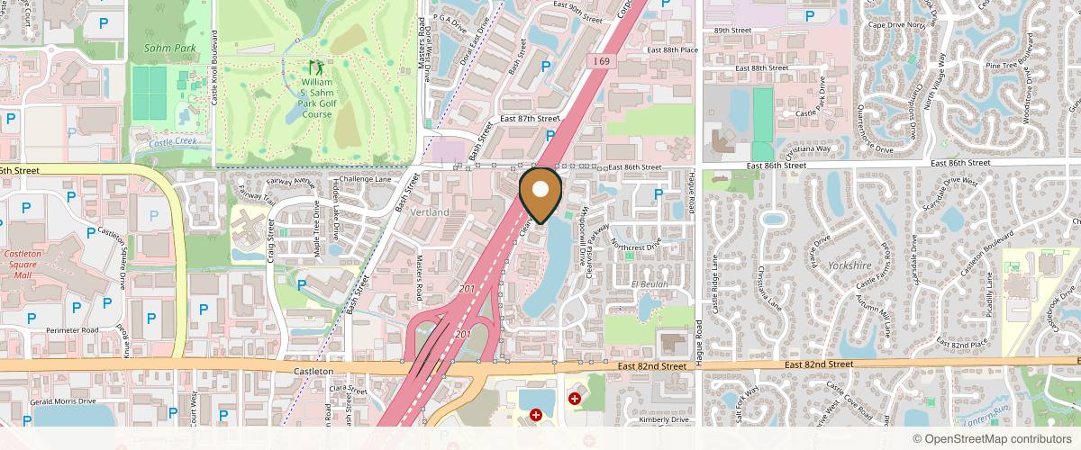 Map showing Dr. Kimberly Short in Indianapolis, Indiana
