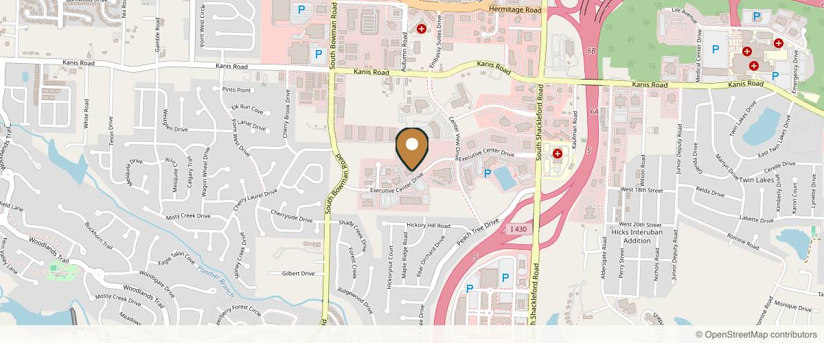 Map showing Dr. Kris B. Shewmake, MD in Little Rock, Arkansas