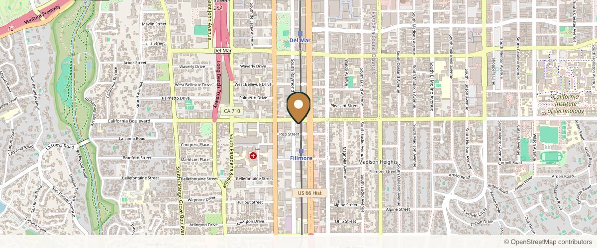 Map showing Dr. Lily Lee, MD in Pasadena, California