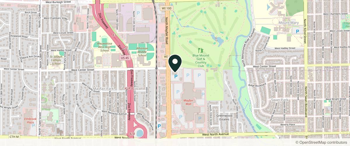 Map showing Dr. Lorelle L. Kramer, MD - Aesthetic and Cosmetic Plastic Surgery Center, LLC of Greater Milwaukee in Brookfield, Wisconsin