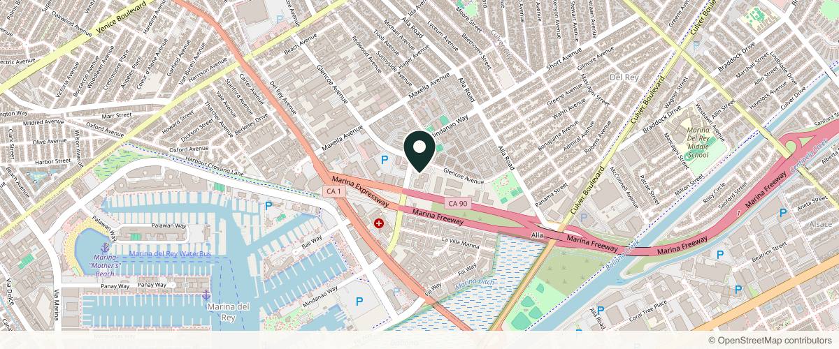 Map showing Dr. Luis Macias - Aesthetic MdR in Manhattan Beach, California