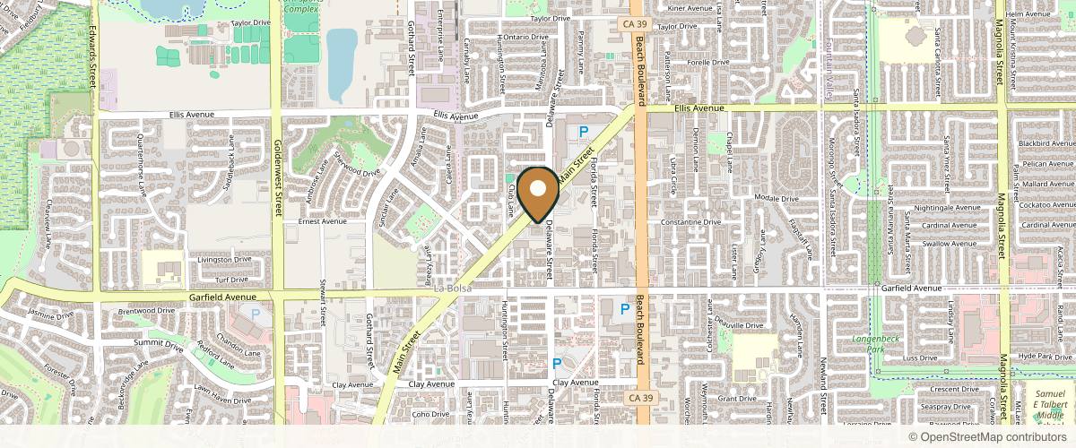 Map showing Dr. Luu Doan, MD in Huntington Beach, California