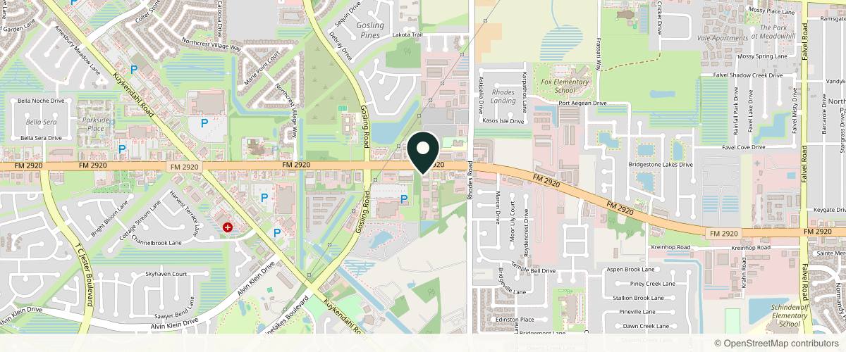 Map showing Dr. Melissa P. Chiang, MD in The Woodlands, Texas
