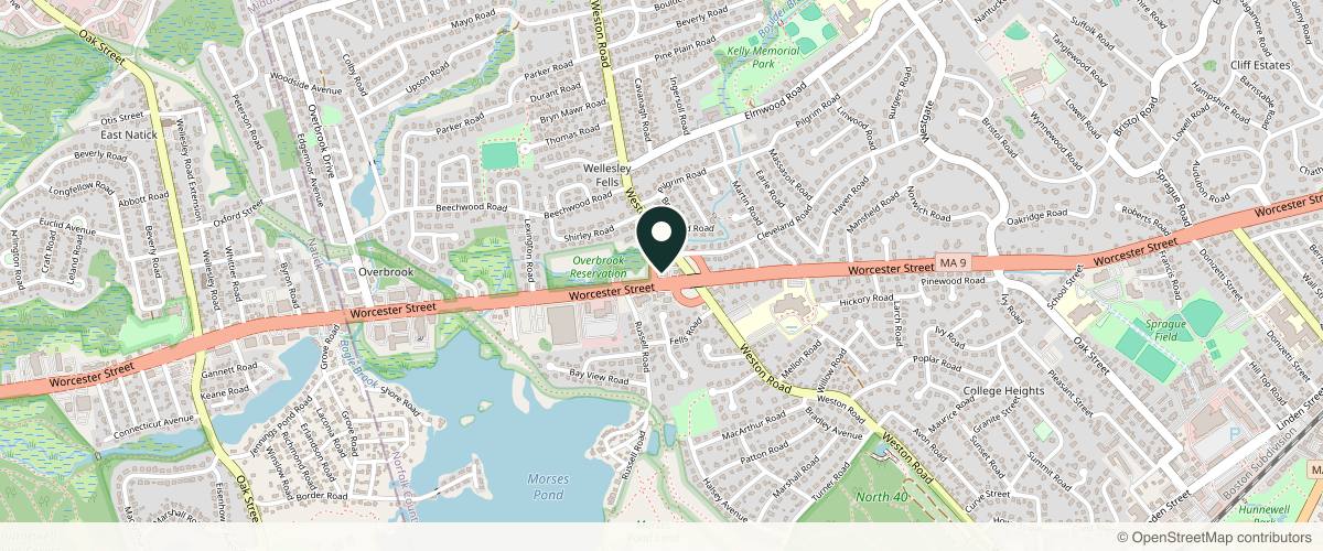Map showing Dr. Mitesh Kapadia - Eyelid Surgery, Botox & Restylane in Newton, Massachusetts