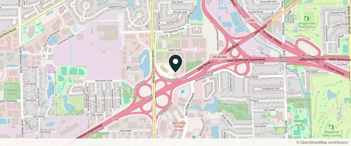 Map showing Dr. Nora Ibrahim, MD in Hinsdale, Illinois