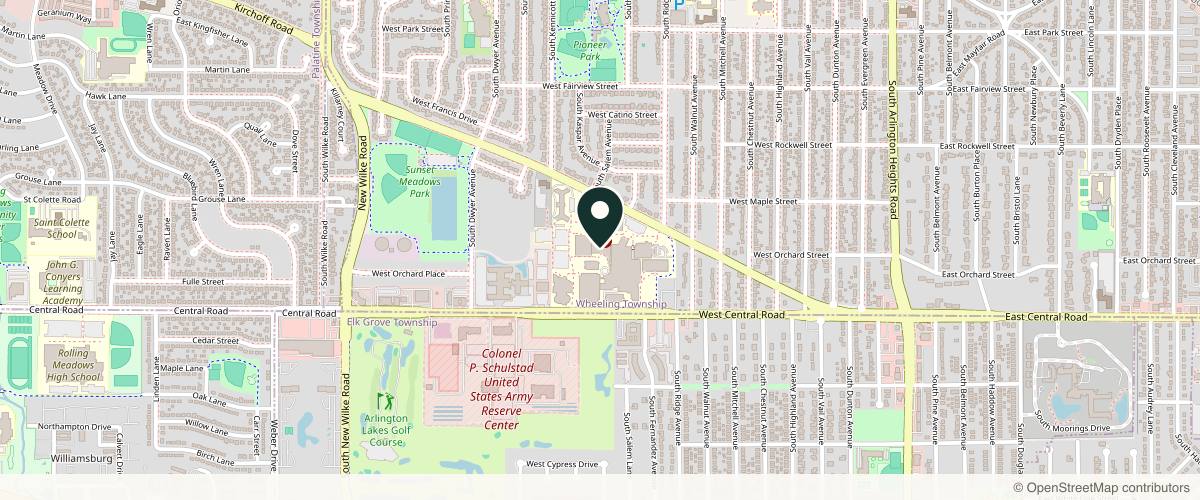 Map showing Dr. Otto Placik | Arlington Heights Plastic Surgeon in Schaumburg, Illinois