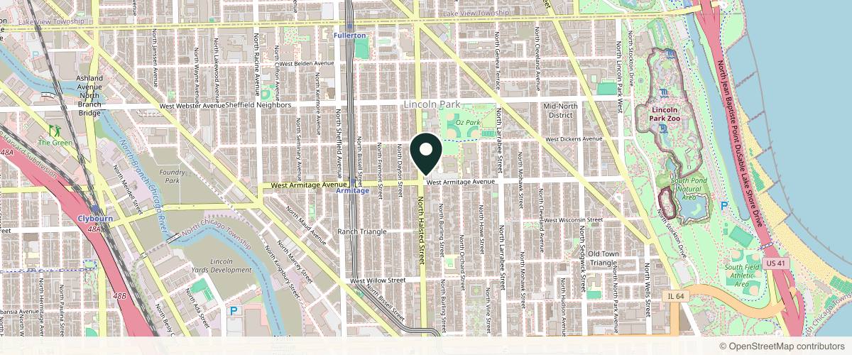 Map showing Dr. Paul Phelps in Chicago, Illinois