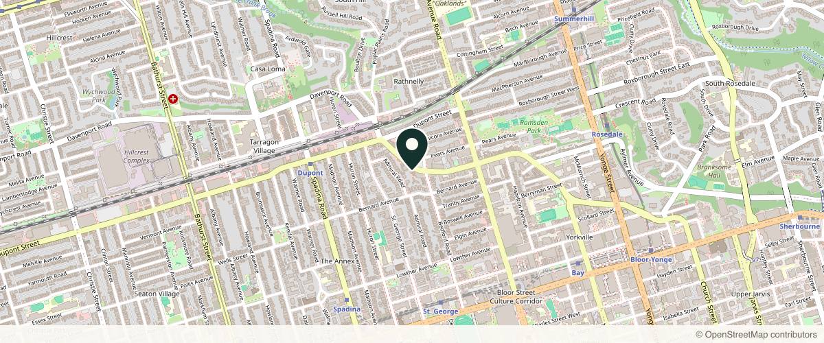 Map showing Dr. Philip Solomon - Solomon Facial Plastic (Toronto Office) in Toronto, Ontario