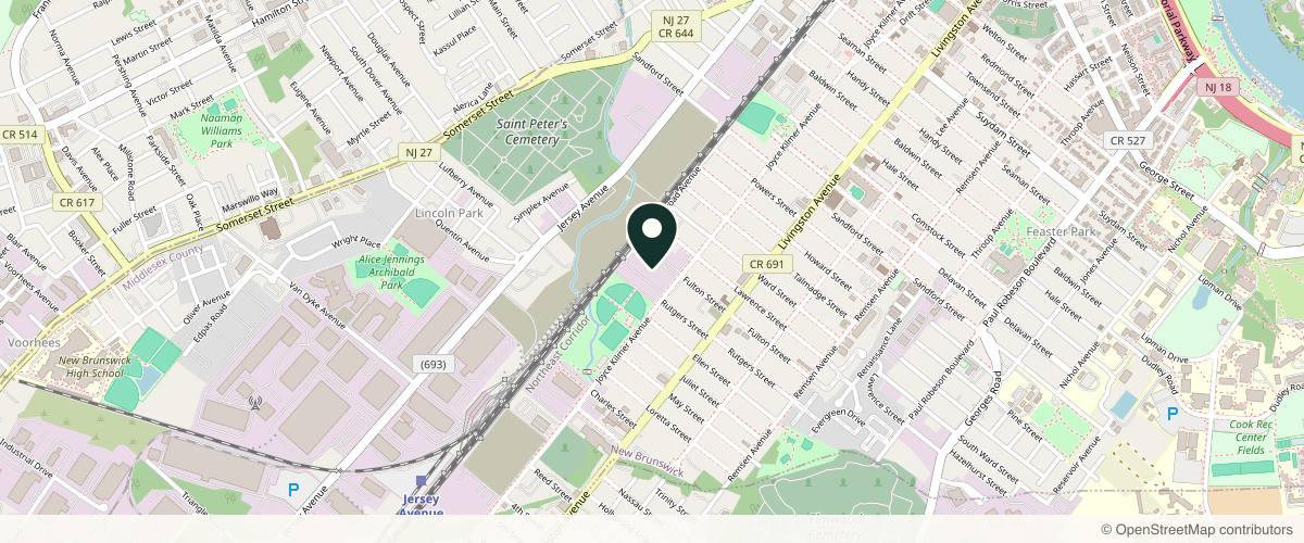 Map showing Dr. Philip Wey in Edison, New Jersey