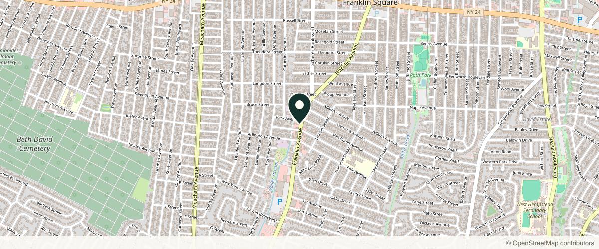 Map showing Dr. Rachel R. Kushner Dermatology and MOHS Surgery in Garden City, New York
