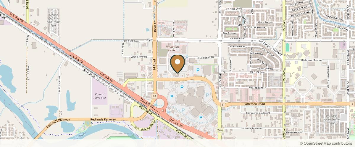 Map showing Dr. Rebecca Glasser in Grand Junction, Colorado