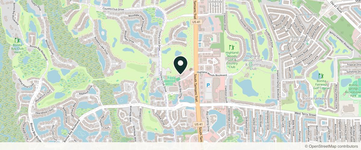 Map showing Dr. Robert D. Klausner, MD in Bonita Springs, Florida