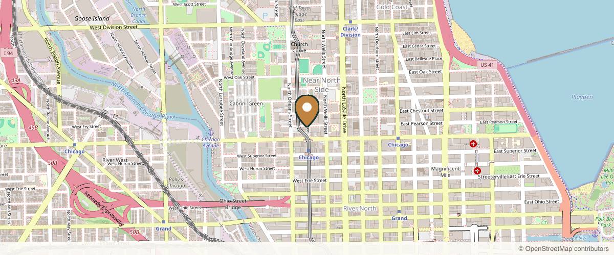 Map showing Dr. Robert Lukavsky M.D. in Chicago, Illinois