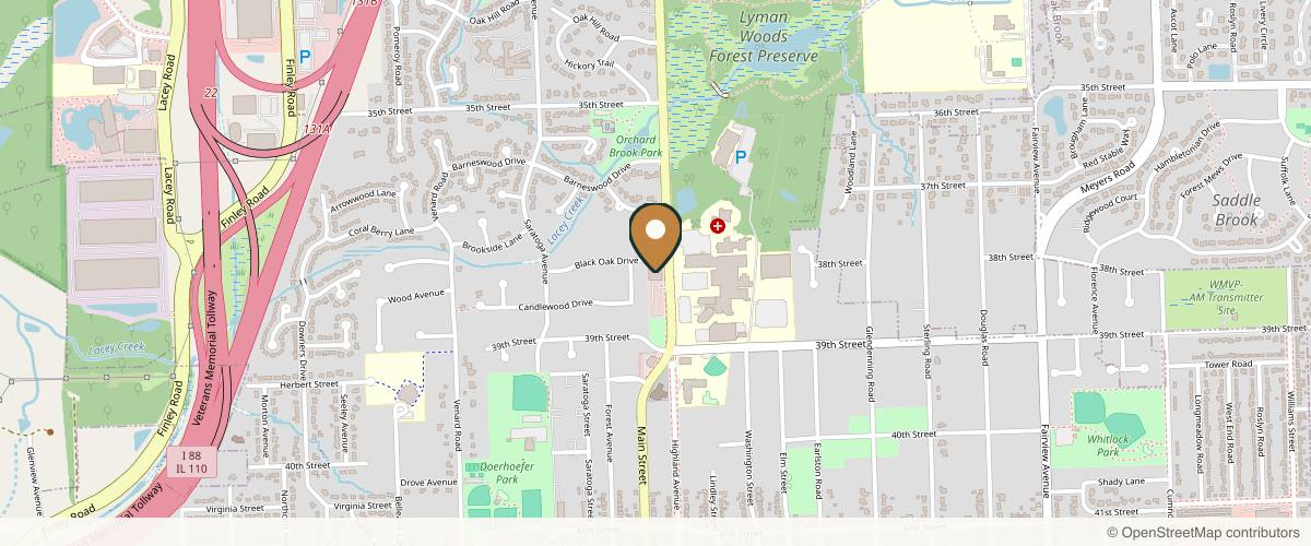 Map showing Dr. Sandeep Jejurikar in Oak Brook, Illinois