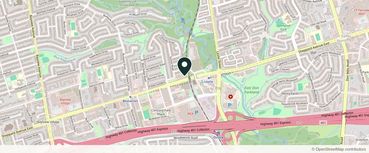 Map showing Dr. Schiller Petra in Toronto, Ontario