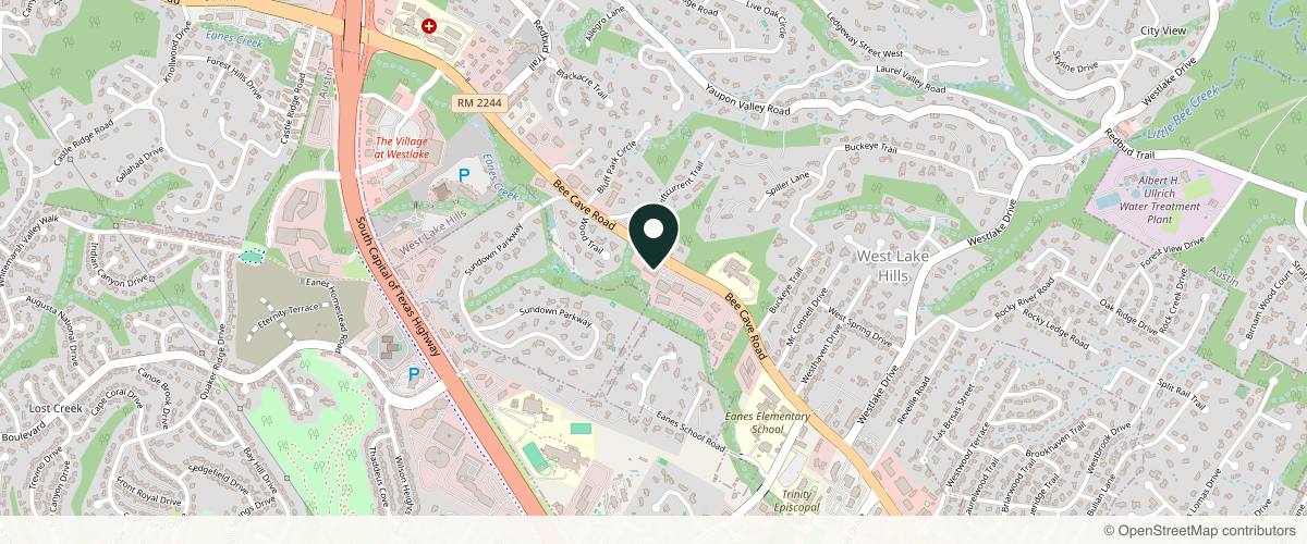 Map showing Dr. Scott Haydon- Austin Plastic Surgery Institute in Austin, Texas