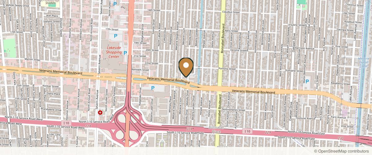 Map showing Dr. Sean Weiss - Facial Plastic Surgery in New Orleans, Louisiana