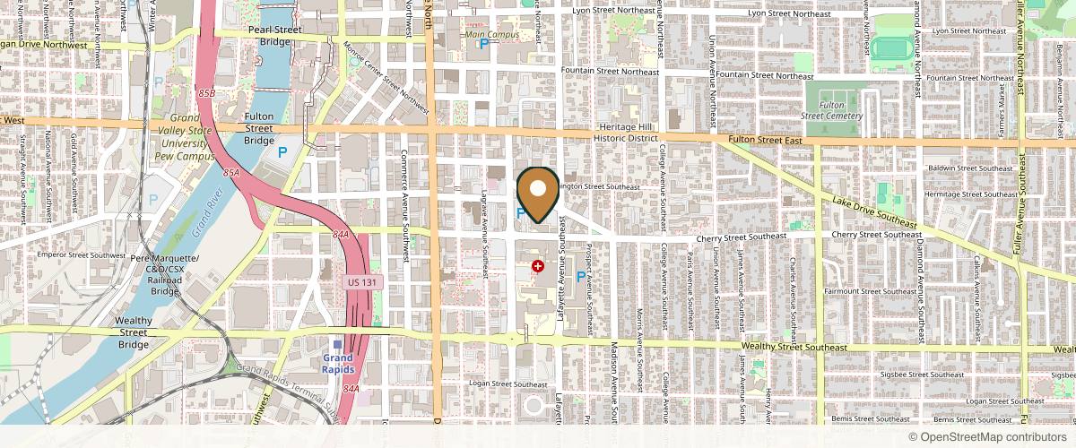 Map showing Dr. Shannon D. Armstrong, MD in Grand Rapids, Michigan