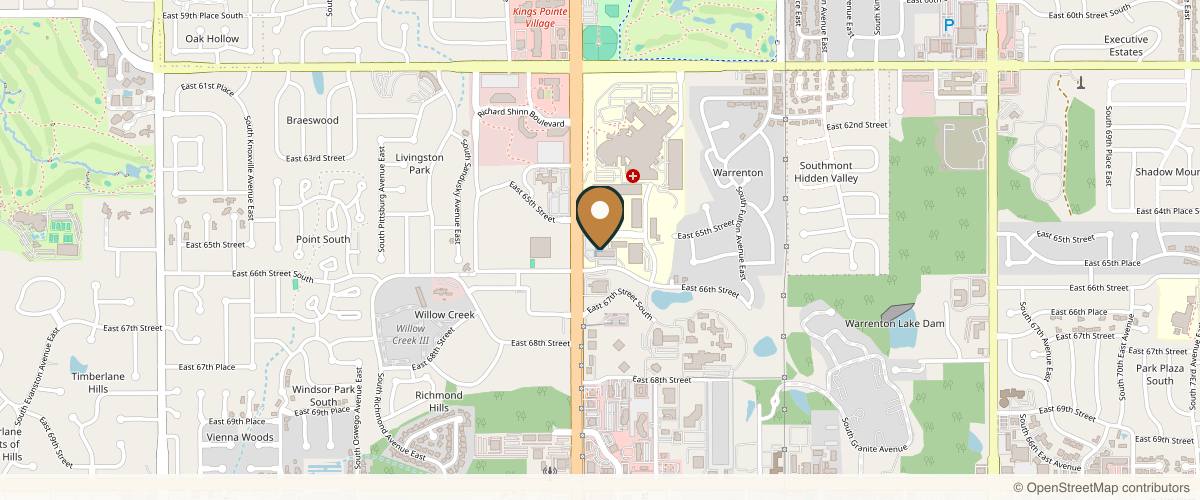 Map showing Dr. Stephen M. Paulsen, MD in Broken Arrow, Oklahoma