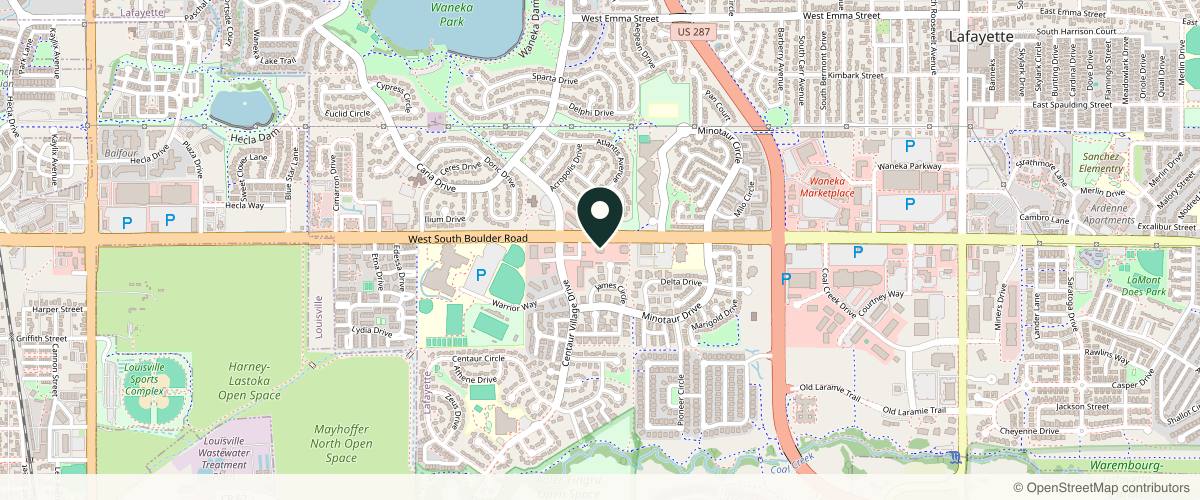 Map showing Dr. Thomas C. Gallagher, MD in Boulder, Colorado