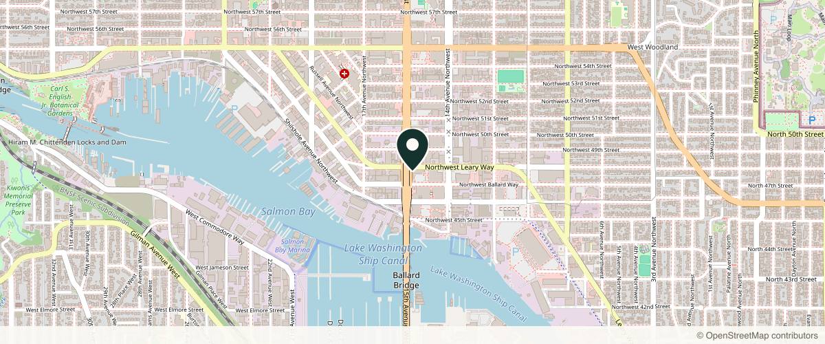 Map showing Dr. Thomas S. Copperman, MD in Seattle, Washington