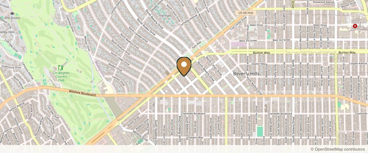 Map showing Dr. Urmen Desai, MD MPH FACS FICS | Desai Plastic Surgery of Beverly Hills in Beverly Hills, California