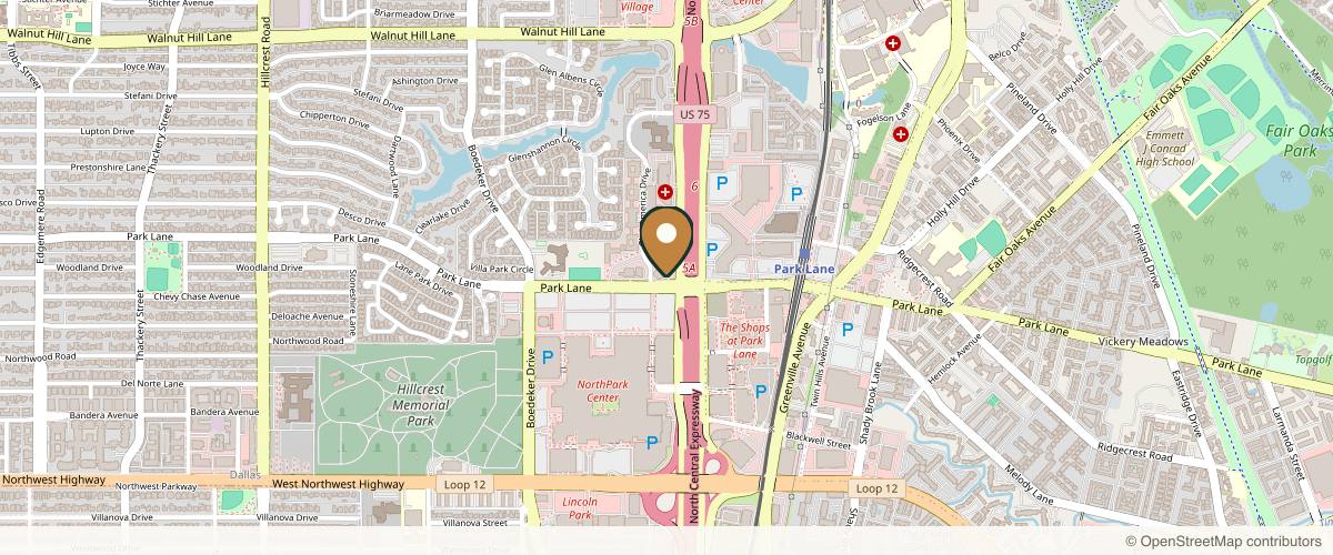 Map showing Dr. Yash Plastic Surgery in Dallas, Texas